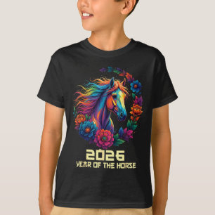 Camiseta Do Cavalo Feliz Chinês 1