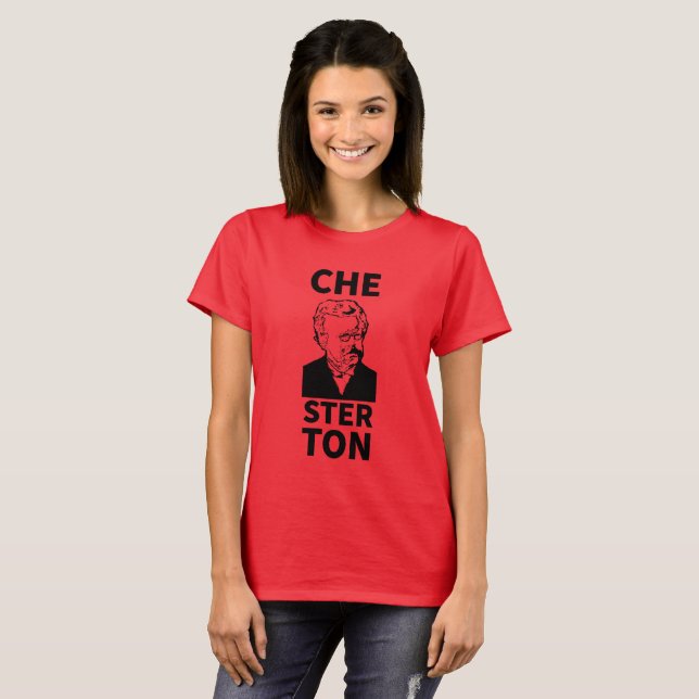 Camiseta do Chesterton das mulheres (Frente Completa)