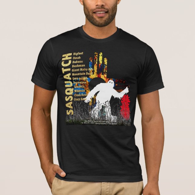 Camiseta do Chili New Mexico Hatch e Sasquatch (Frente)