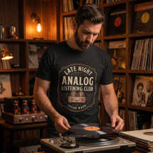 Camiseta do Clube de Audição Analógica Noturna