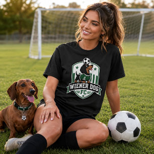 Camiseta do Clube de Futebol de Cachorro Wiener -