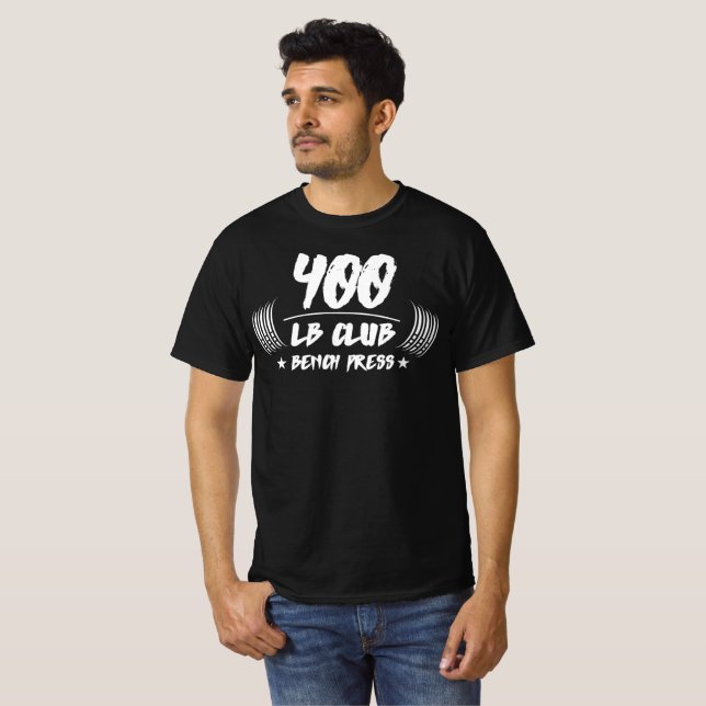 Camiseta do Clube de Levantamento de Peso 400lb (Frente Completa)