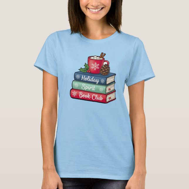 Camiseta do Clube do Livro Espírito de Natal | Ama (Frente)