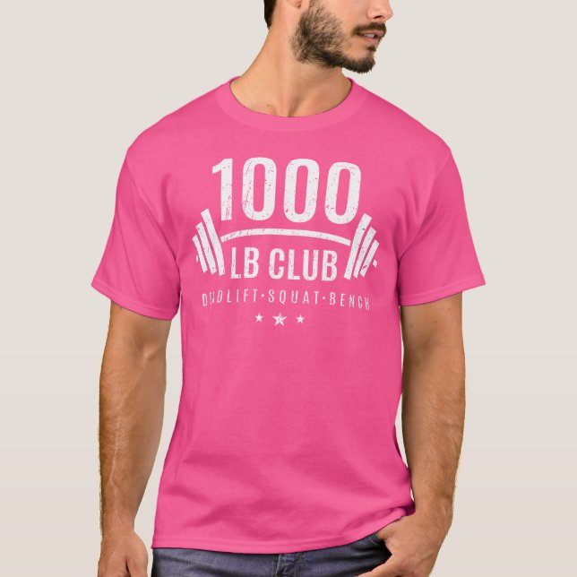 Camiseta do Clube dos 1000 Lb - Presente de Levant (Frente)