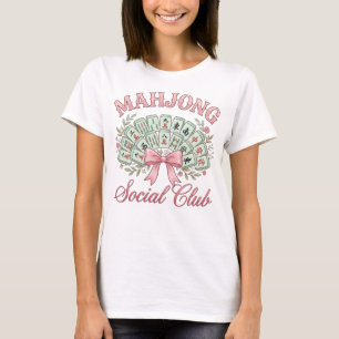 Camiseta do Clube Social de Mahjong Coquette com L