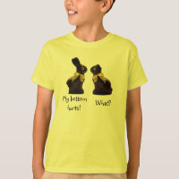 Camiseta do coelho do chocolate da páscoa