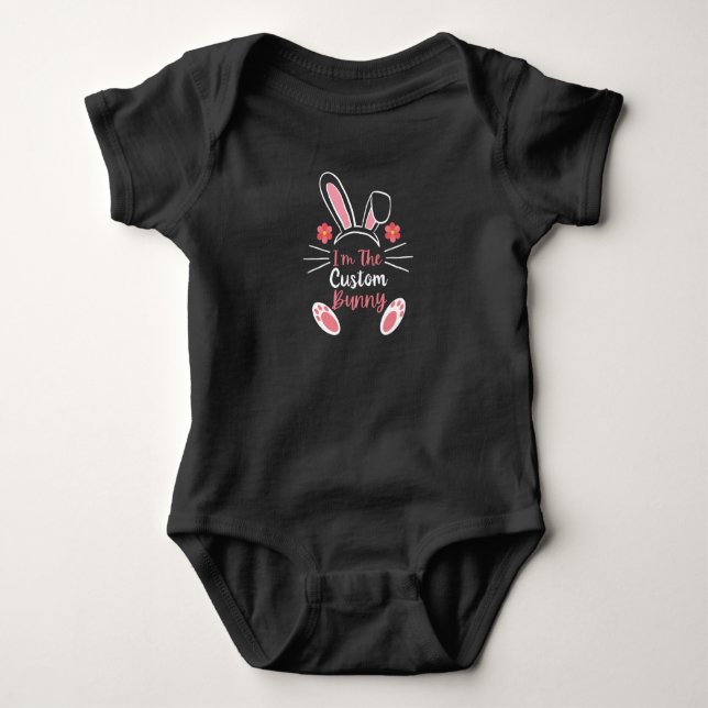 Camiseta do Coelho Personalizado de Páscoa (Frente)