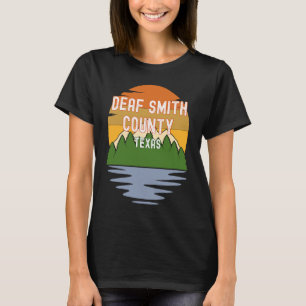 Camiseta Do Condado Deaf Smith Texas Pôr do Sol Vintage