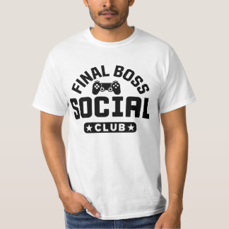 Camiseta do Controle de Jogo do Final Boss Social