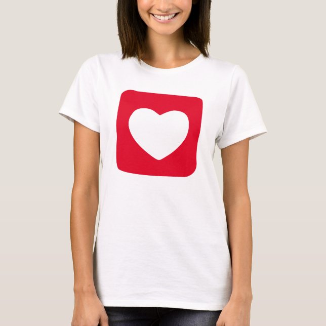 Camiseta do Coração Grande (Frente)