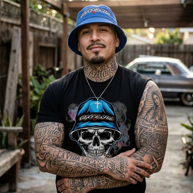 Camiseta do Crânio da Cidade de Los Angeles (City of Los Angeles Skull T-Shirt)