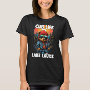 Camiseta Do Cubo Do Urso Castanho Do Lago Louise G