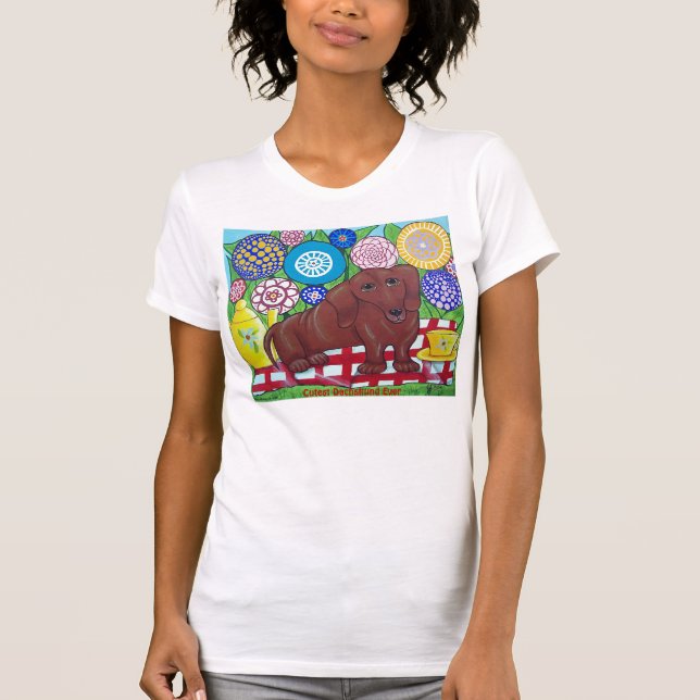 Camiseta do Dachshund (Frente)