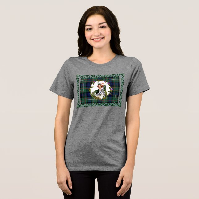 Camiseta do dançarino escocês cardo (Frente Completa)
