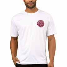Camiseta do desempenho dos homens do logotipo de