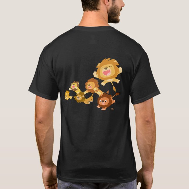 Camiseta do Desfile dos Leões de Cartoon (parte tr (Verso)