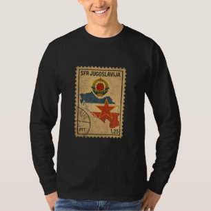 Camiseta do Design de Selo da Antiga Iugoslávia
