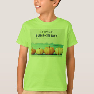 Camiseta do dia da abóbora