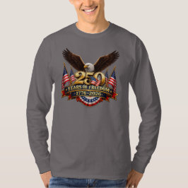 Camiseta do dia da independência 250 anos de liber