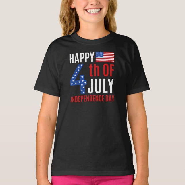 Camiseta do Dia da Independência 4 de Julho (Frente)