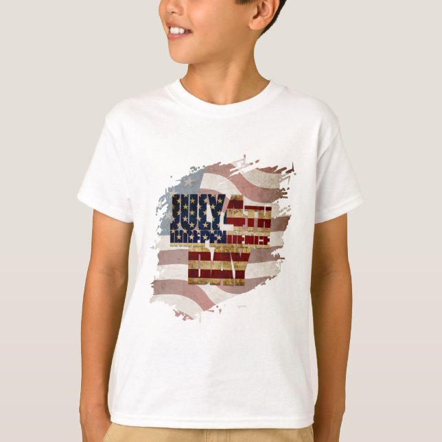 Camiseta do Dia da Independência de 4 de Julho V 2 (Frente)