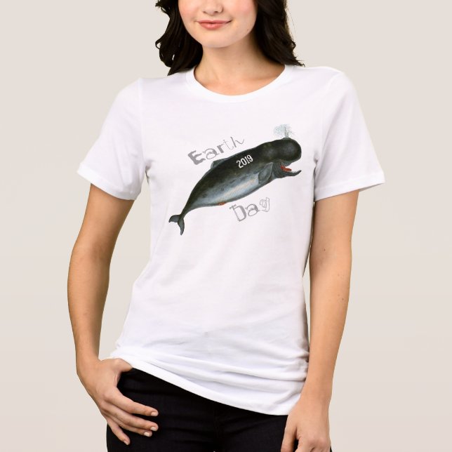 Camiseta do Dia da Terra da Baleia (Frente)