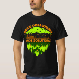 Camiseta do Dia da Terra Menos Poluição Mais Soluç