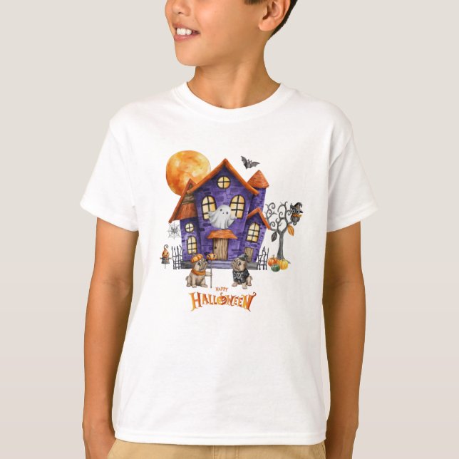 Camiseta do Dia das Bruxas (Frente)