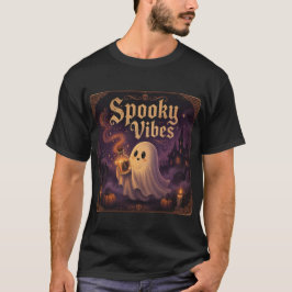 Camiseta do Dia das Bruxas com Fantasminha Fofinho