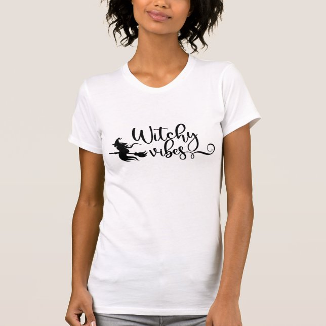 Camiseta do Dia das Bruxas das Mulheres (Frente)