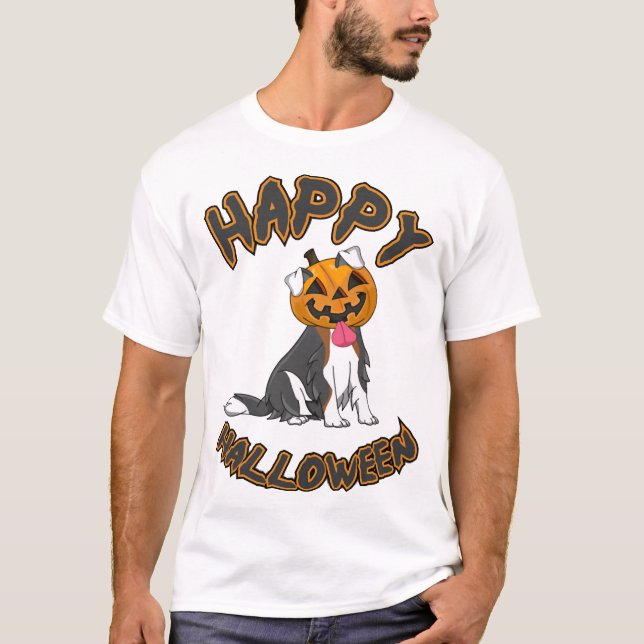 Camiseta do Dia das Bruxas do CachorroCamiseta do  (Frente)