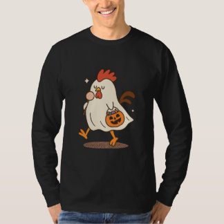 Camiseta do Dia das Bruxas do Galo Fantasma