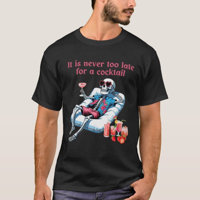 Camiseta do Dia das Bruxas - Esqueleto (Frente)