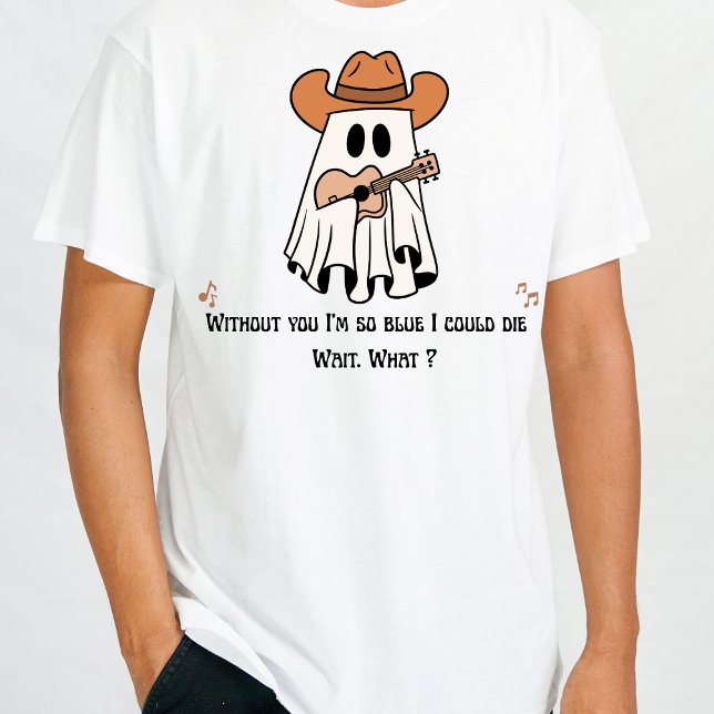 Camiseta do Dia das Bruxas - Guitarra-Fantasma do  (Cool Funny Tee for men and for kids)