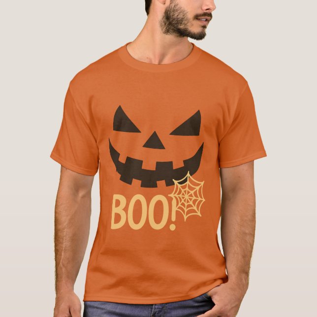 Camiseta do Dia das Bruxas Spookpkin Boo (Frente)