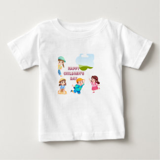 Camiseta do Dia das Crianças Feliz e Fofa para cri
