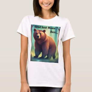 Camiseta do Dia das Mães "Best Mama Bear"