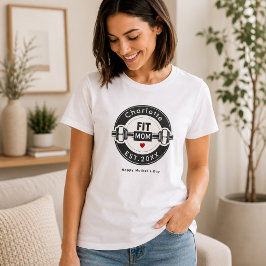 Camiseta do Dia das Mães da Mãe Fitness Moderna Pr