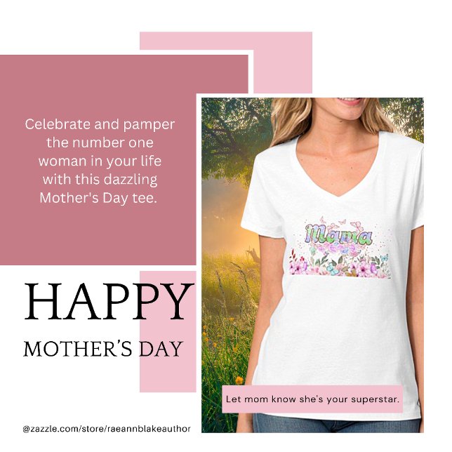 Camiseta do Dia das Mães Sparkly Mama (Criador carregado)