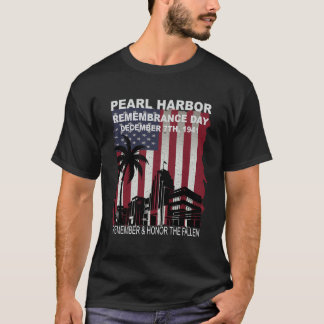 Camiseta do Dia de Lembrança de Pearl Harbor 7 de