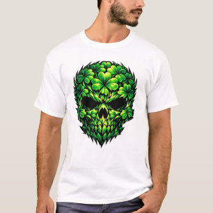 Camiseta do Dia de São Patrício com Caveira de Tre