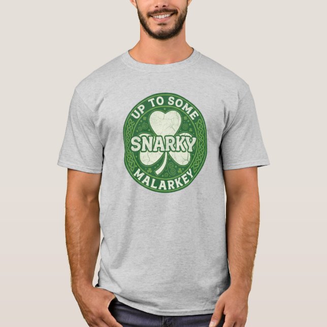 Camiseta do Dia de São Patrício Malarkey (Frente)