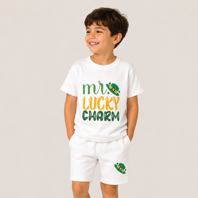 Camiseta do Dia de São Patrício 'Sr. Amuleto da So (Criador carregado)