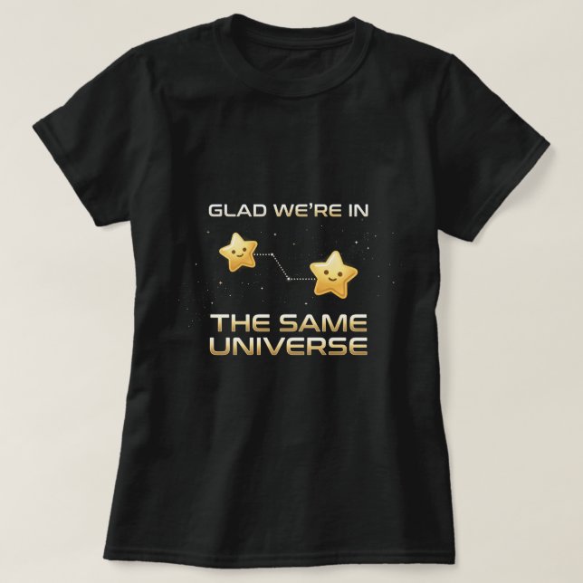 Camiseta do Dia do Melhor Amigo: Tee Celestial Mes (Frente do Design)