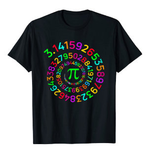 Camiseta do Dia do Pi Espiral Pi design de matemát