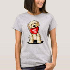 Camiseta do Dia dos Namorados do Doodle Dog