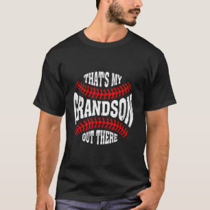Camiseta Do Dia Dos Pais De Beisebol Meu Neto Lá F