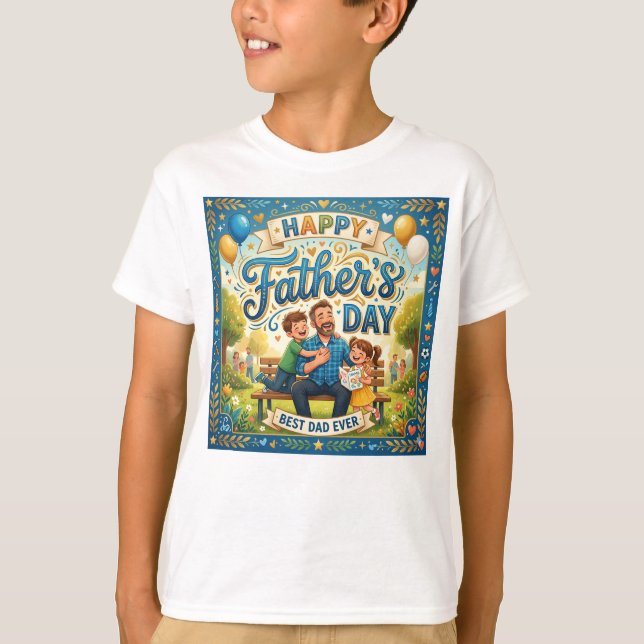 Camiseta do Dia dos Pais para crianças (Frente)