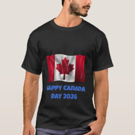 Camiseta do Dia Feliz do Canadá para Homens