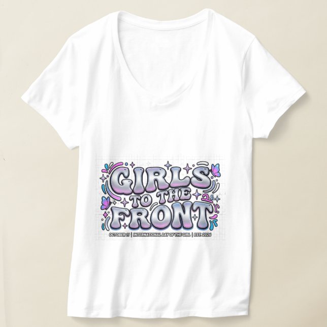 Camiseta do Dia Internacional da Menina com Estéti (Postura )